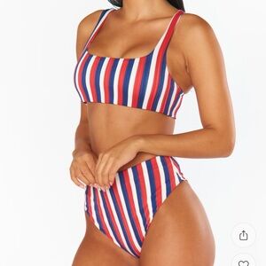 Show me your mumu Americana stripe bikini! Worn once! Size small
